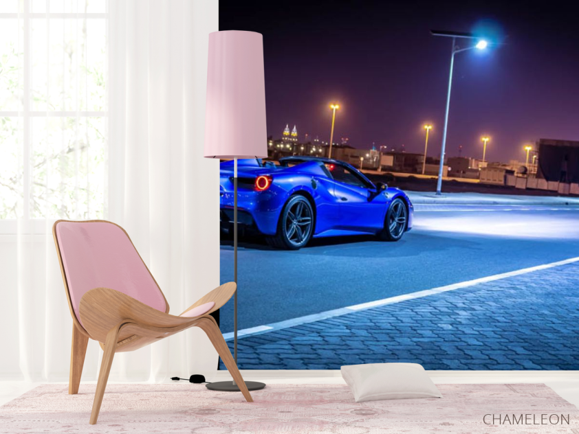 Фотошпалери синій автомобіль - 4