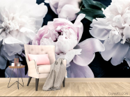Фотообои Пионы на тёмном - 4