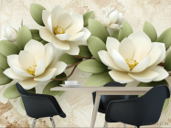 Фотошпалери 3D лотоси - 1