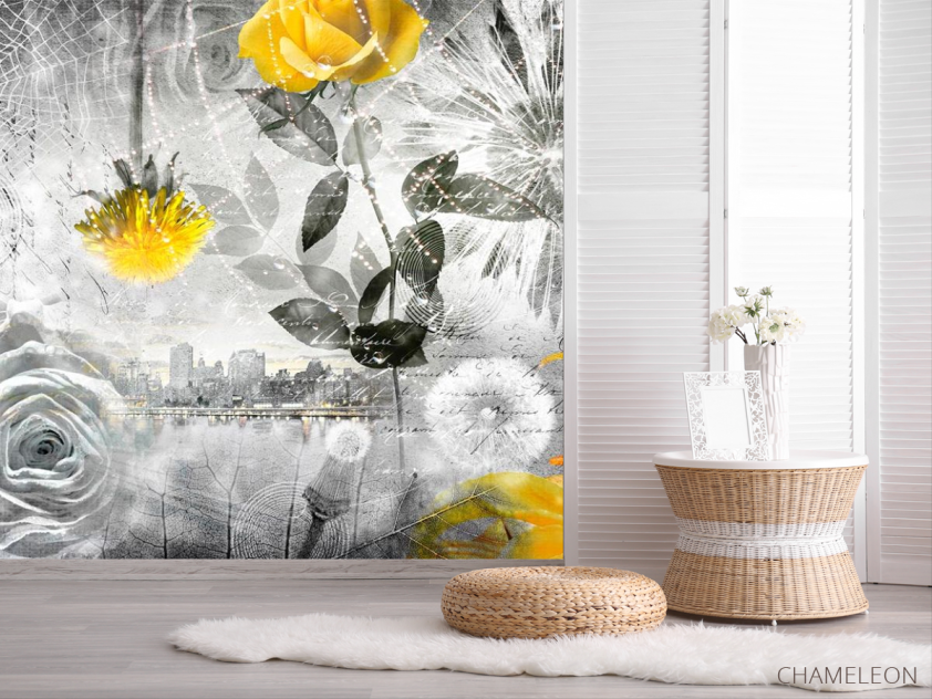 Фотошпалери 3d квіткова композиція - 2