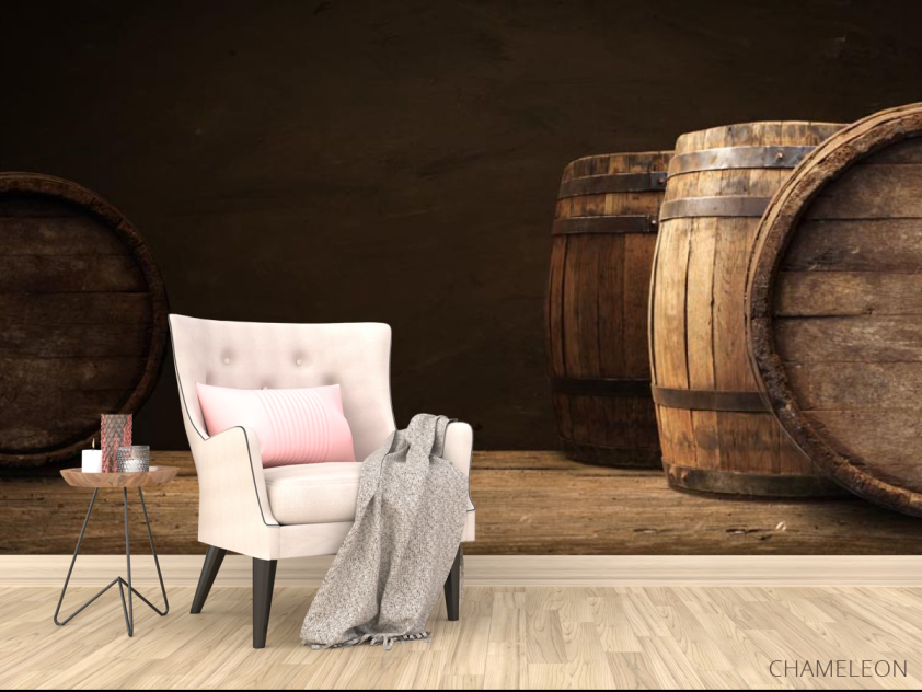 Фотообои бочки с вином - 4