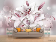 Фотообои Лилии 3д - 1