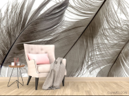 Фотообои Коричневые перья - 4