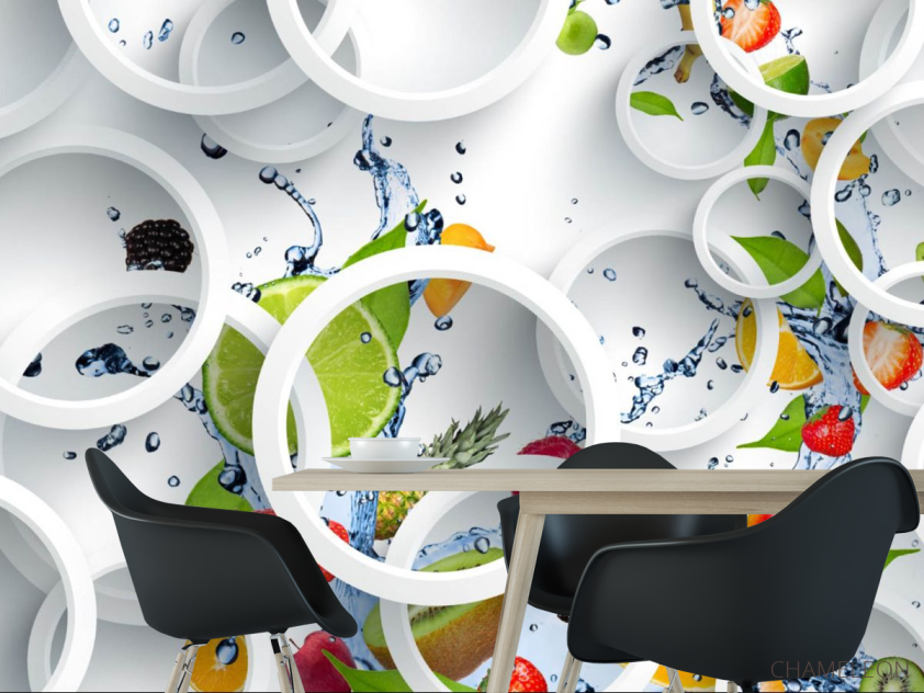 Фотошпалери 3Д фрукти - 1