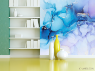 Фотошпалери Блакитний флюїд - 3