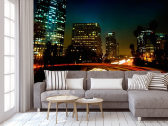 Фотообои Ночь, яркая дорога - 3