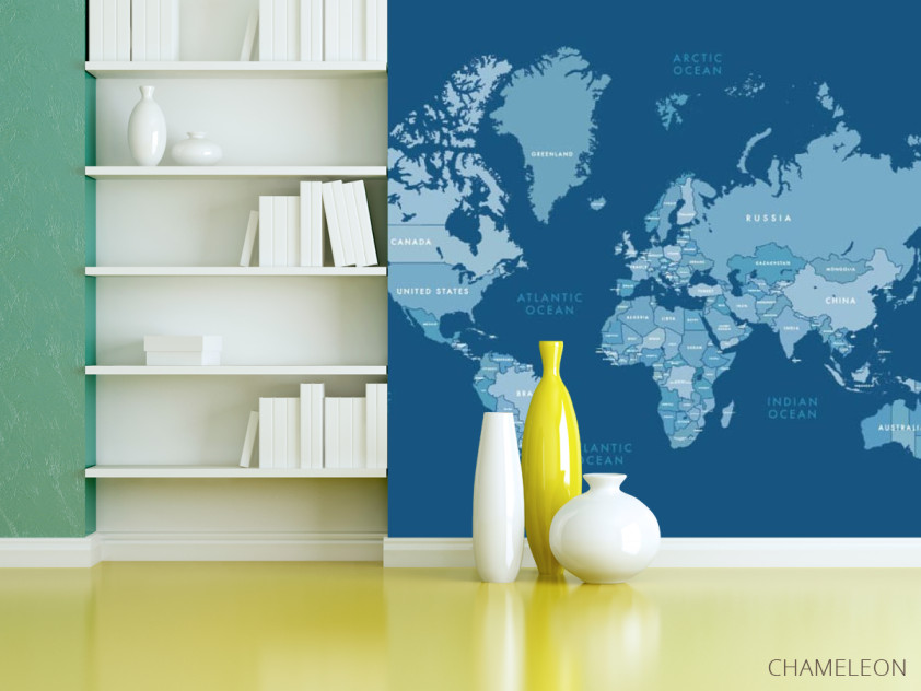 Фотошпалери карта світу - 3