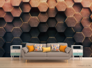 Фотообои Обьемные 3д гексагоны - 1