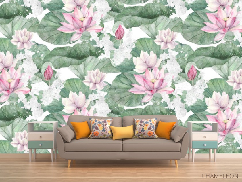 Фотообои Дизайнесркие лотосы - 1