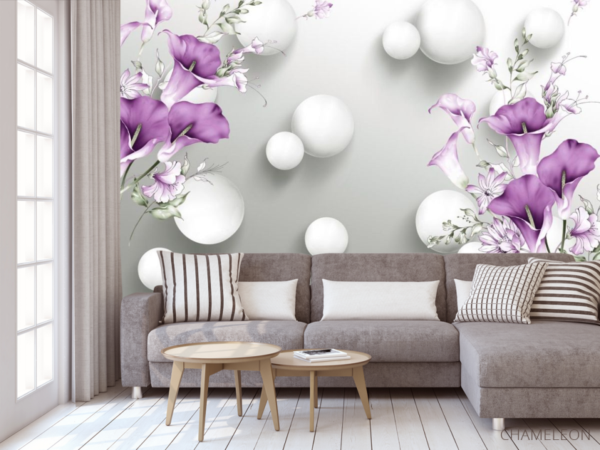 3д фотообои Шары - 3