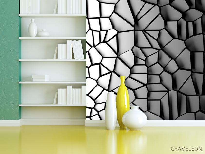 Фотошпалери Сіра стіна 3д - 3