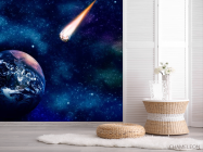Фотошпалери Земля і комета - 2