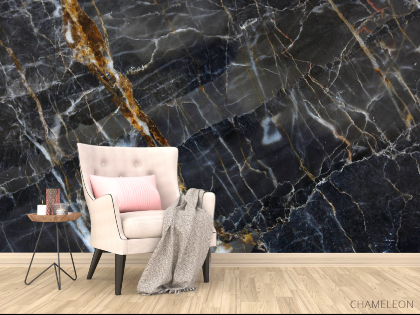 Фотообои Черный мрамор текстура - 4