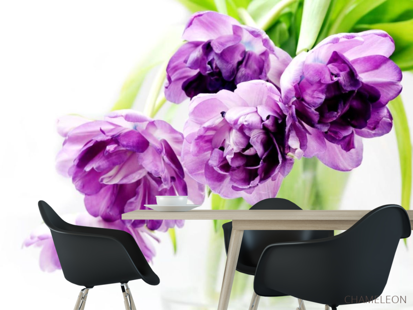 Фотошпалери великі бузкові квіти - 1