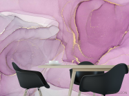 Фотошпалери рожевий флюїд арт - 1