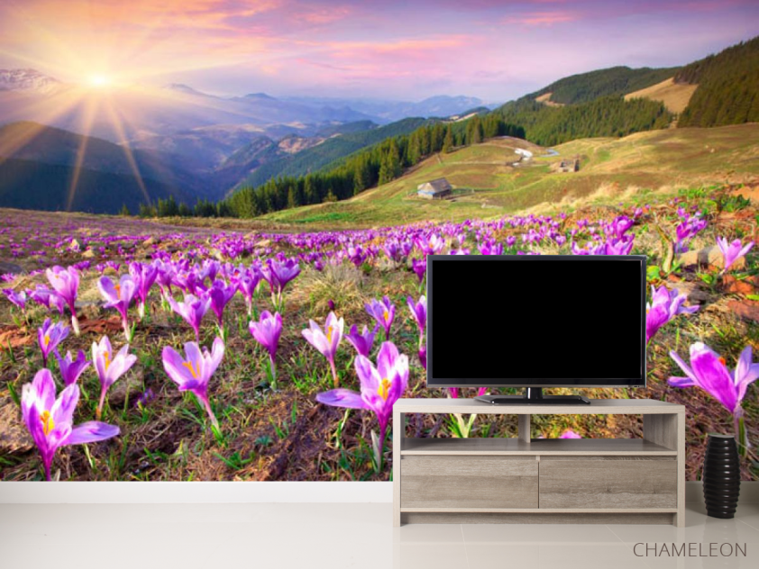 Фотообои весна, горы - 2