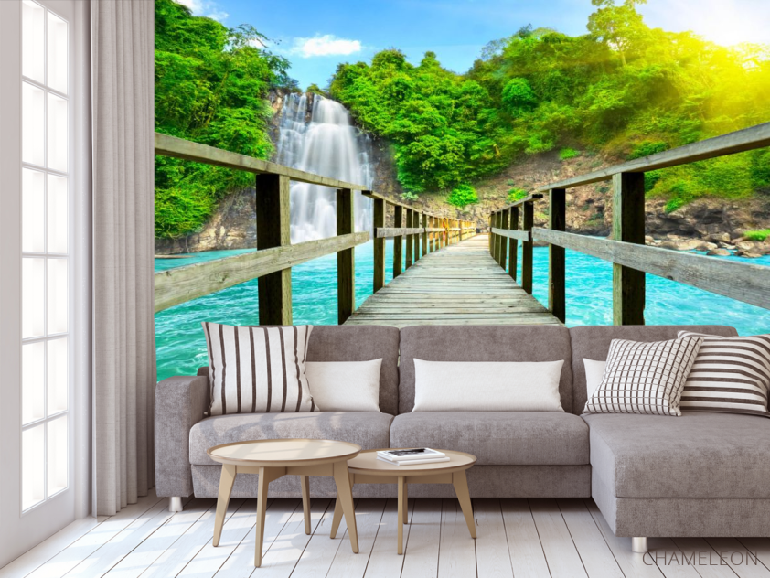 Фотообои Дорога к водопаду - 3