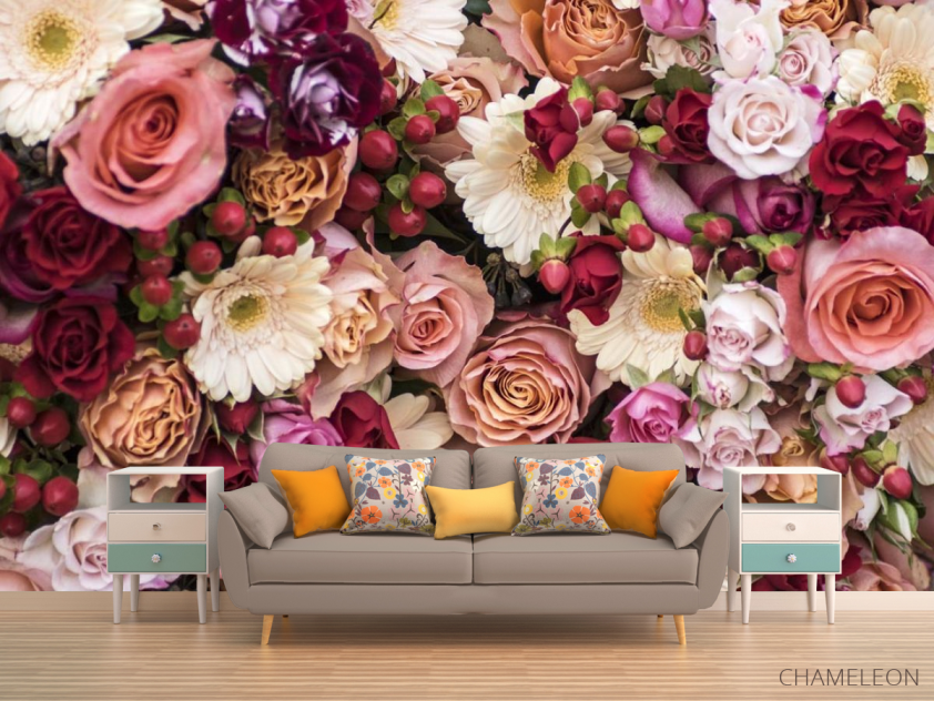 Фотообои цветы и ягоды - 1