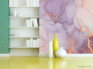 Фотошпалери рожевий флюїд арт - 3