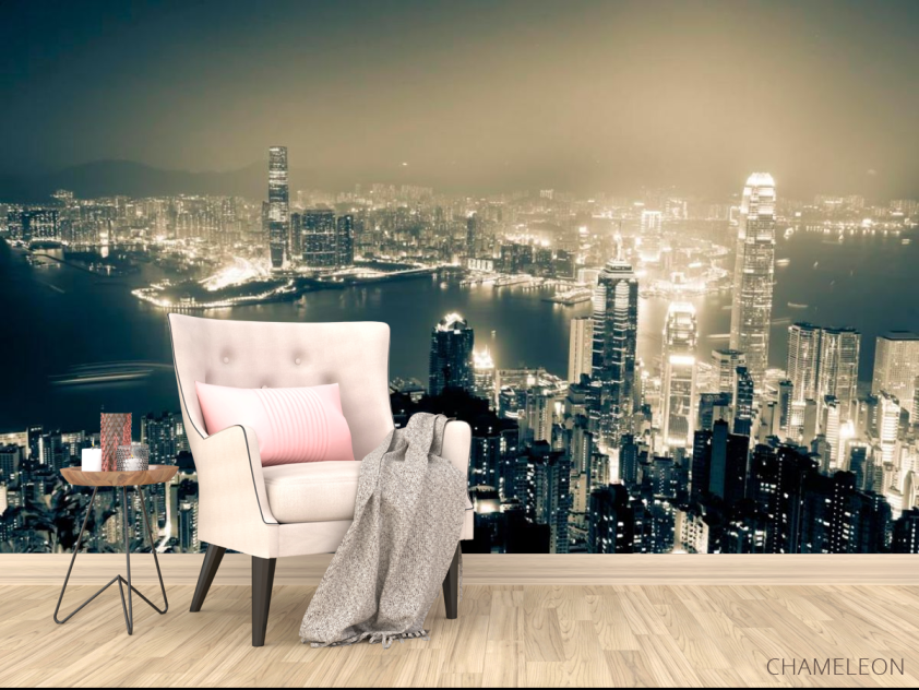 Фотообои Город вода ночь - 4