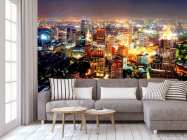 Фотообои Вид сверху на ночной город - 3