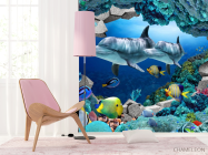 Фотошпалери 3D морські тварини - 4