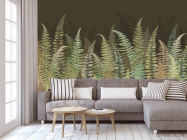 Фотообои Листья папоротника зеленые - 3