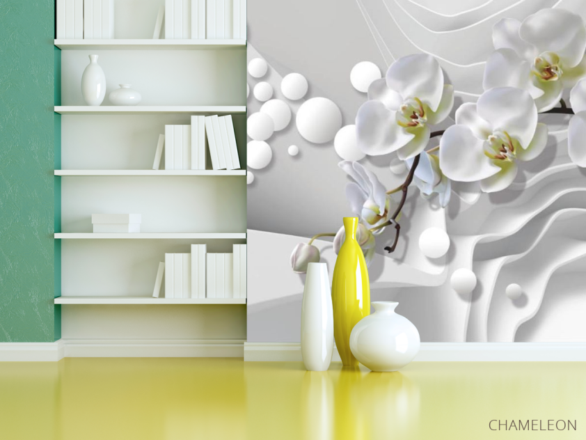 Фотошпалери 3Д орхідеї - 3