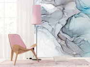 Фотошпалери Fluid art сині відтінки - 4