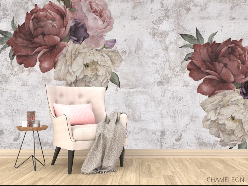 Фотообои в кухню Пионы - 4