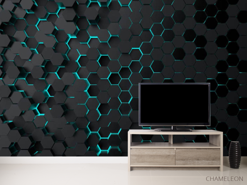 Фотообои Шестиугольники 3д - 2