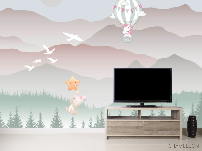 Фотообои Горы детские в сканди стиле - 2