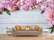 Фотообои Пионы под потолком - 1