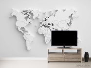 Фотообои 3d серая карта - 2