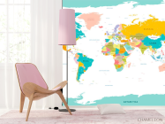 Фотошпалери Карта світу англійською - 4