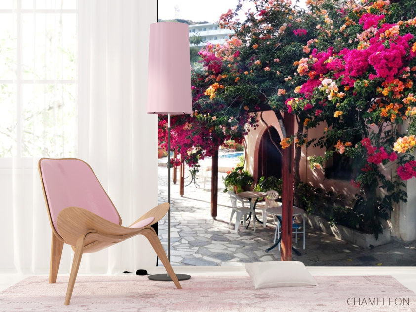 Фотошпалери квітковий дворик - 4