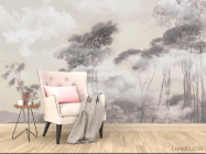 Фотообои Деревья в тумане - 4