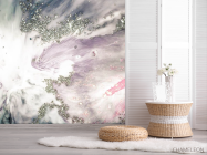Фотошпалери fluid art з сріблом - 2