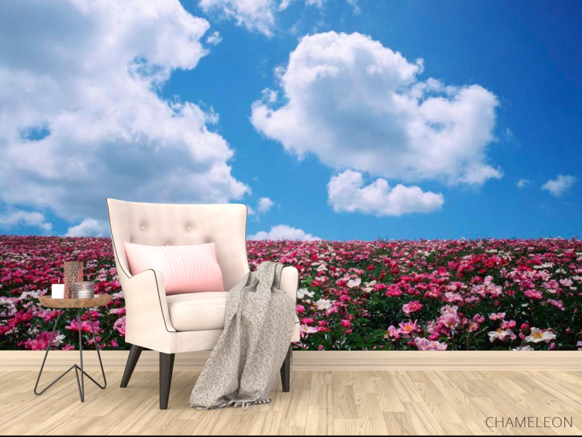 Фотообои Цветы, небо, тучи - 4