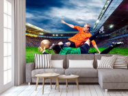 Фотообои Футбольная игра - 3