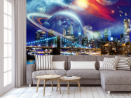 Фотообои Город и космос - 3