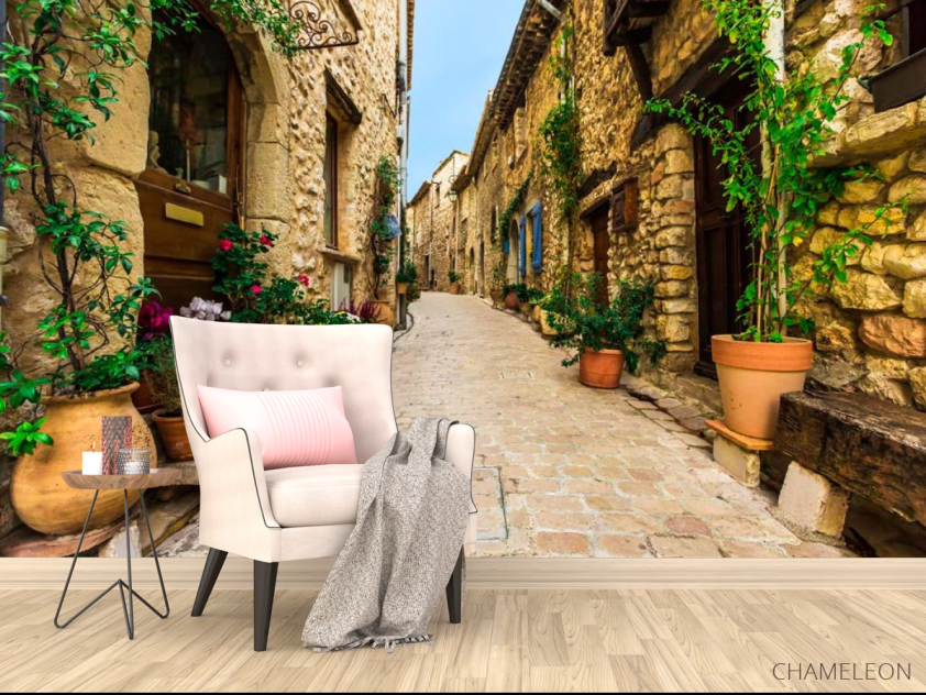 Фотообои Узкие улицы в старой деревне - 4