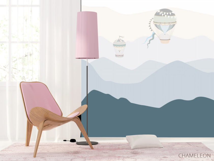 Фотошпалери Гори і повітряні кулі - 4