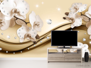 Фотообои 3d цветы орхидеи - 2