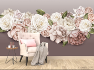 Фотообои Пионы и розы - 4