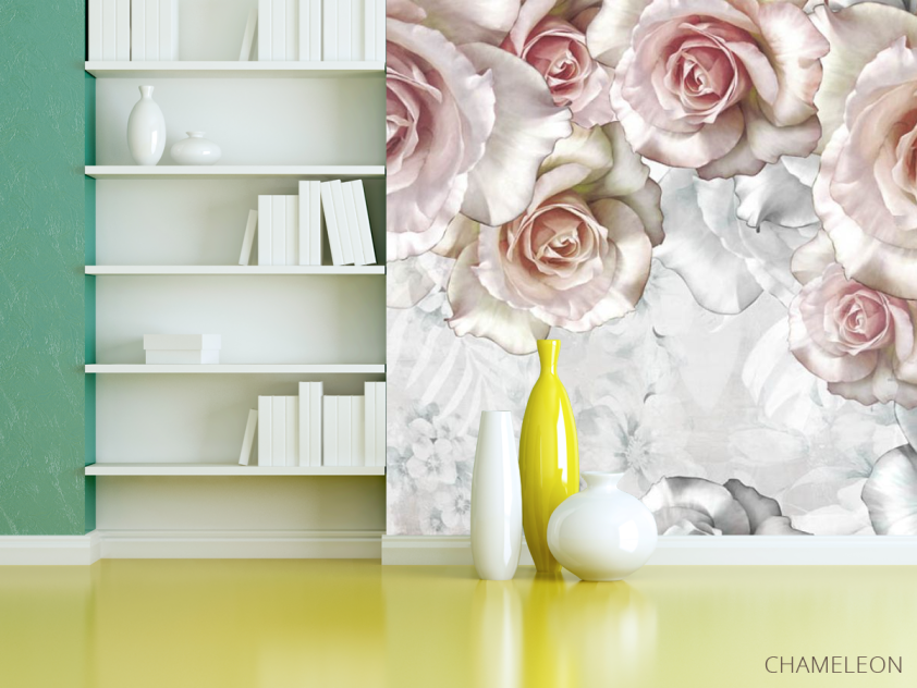 Фотошпалери Об'ємні троянди - 3