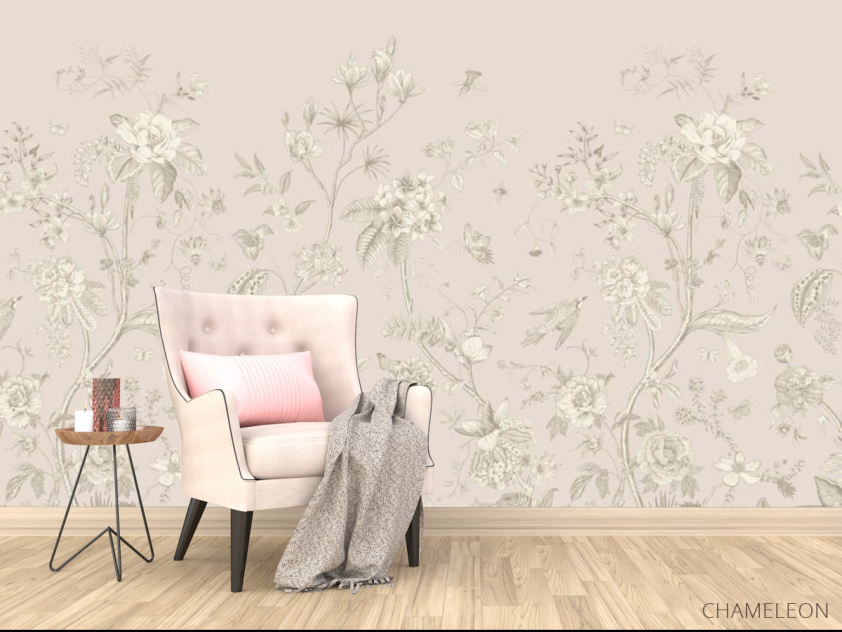 Фотообои Ветки с птицами минимализм - 4