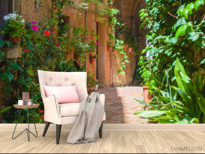 Фотообои зеленая уличка - 4