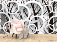 Фотообои 3д круги - 4