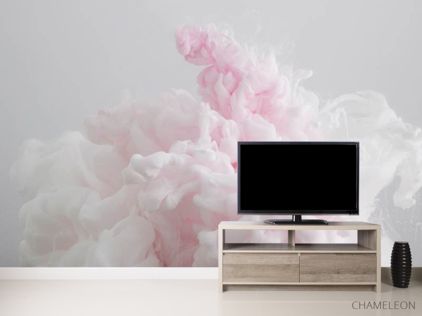 Фотообои Розовый абстрактный дым - 2